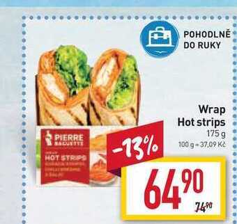 Billa Wrap hot strips 175 g nabídka