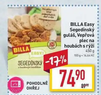 Billa Billa easy segedínský guláš 450 g nabídka