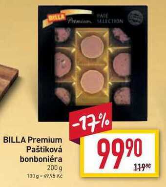 Billa Billa premium paštiková bonboniéra 200 g nabídka