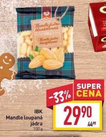 Billa Ibk mandle loupaná jádra 100 g nabídka