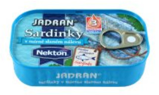 Billa Nekton sardinky 125 g, vybrané druhy nabídka