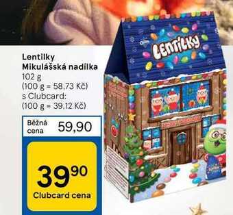 Tesco Lentilky mikulášská nadílka 102 g nabídka
