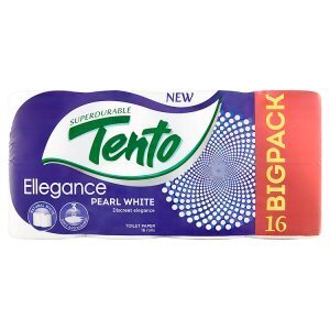 Tesco Tento ellegance pearl white toaletní papír 16 rolí nabídka