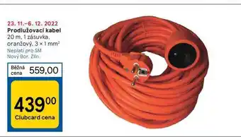 Tesco Prodlužovací kabel 20 m nabídka