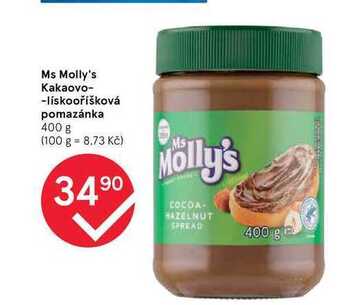 Tesco Ms molly's kakaovo- -lískooříšková pomazánka 400 g nabídka