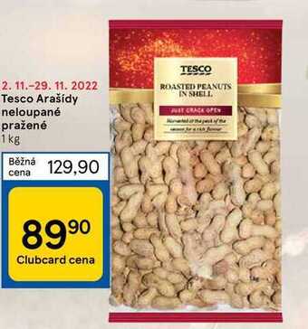 Tesco Tesco arašídy neloupané pražené 1 kg nabídka