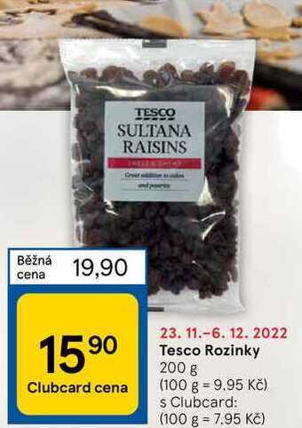 Tesco Tesco rozinky 200 g nabídka