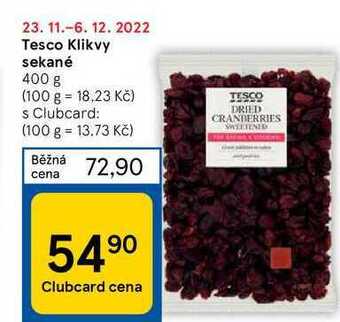 Tesco Tesco klikvy sekané 400 g nabídka