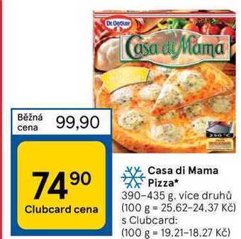 Tesco Casa di mama pizza* 390-435 g nabídka
