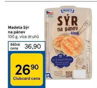 Tesco Madeta sýr na pánev 100 g nabídka