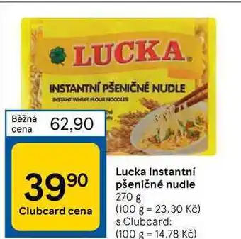 Tesco Lucka instantní pšeničné nudle 270 g nabídka