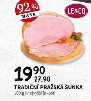 Terno Tradiční pražská šunka 100 g nabídka