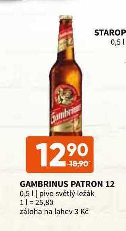 Terno Gambrinus patron 12 0,5 l nabídka