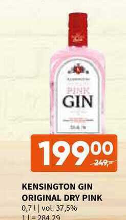 Terno Kensington gin original dry pink 0,7 l nabídka