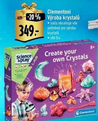 Clementoni výroba krystalů