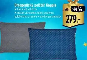 Albert Ortopedický polštář koppla • 1 ks - 40 x 60 cm nabídka
