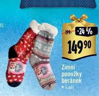 Albert Zimní ponožky beránek • 1 pár nabídka