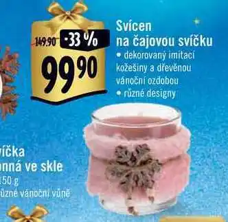 Svícen na čajovou svíčku