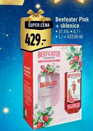 Albert Beefeater pink + sklenice 0,7 l nabídka