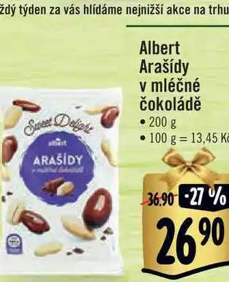 Albert Albert arašídy v mléčné čokoládě • 200 g nabídka