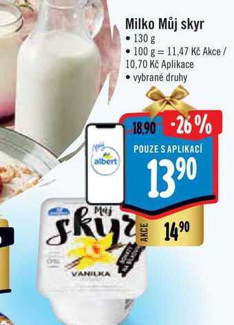 Albert Milko můj skyr 130 g nabídka