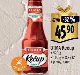 Albert Otma kečup • 520 g nabídka