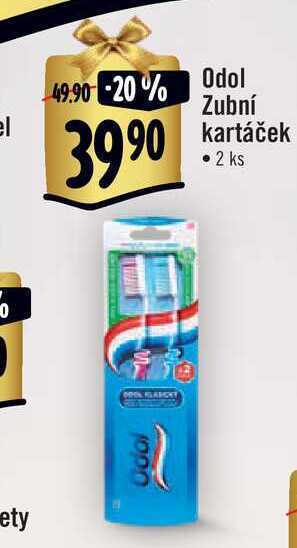 Albert Odol zubní kartáček • 2 ks nabídka