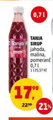 Penny Market Tanja sirup, 0,7 l nabídka