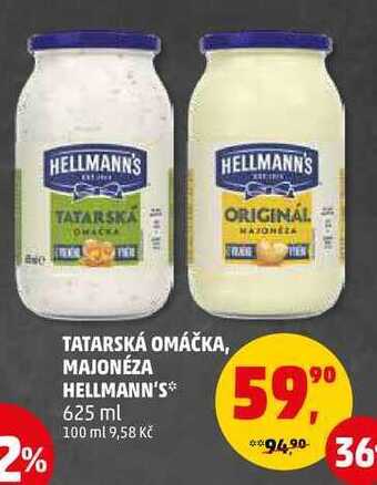 Penny Market Hellmann's tatarská omáčka, 625 ml nabídka
