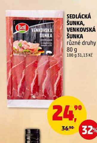 Penny Market Venkovská šunka, 80 g nabídka