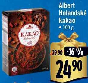Albert Albert holandské kakao, 100 g nabídka