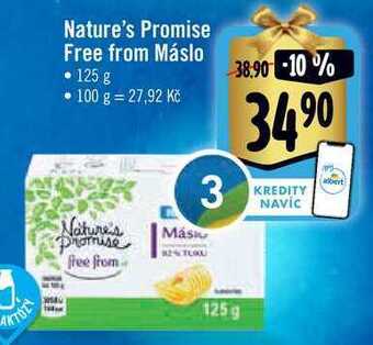 Albert Nature's promise free from máslo, 125 g nabídka