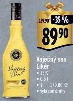 Albert Vaječný sen likér, 0,5 l nabídka