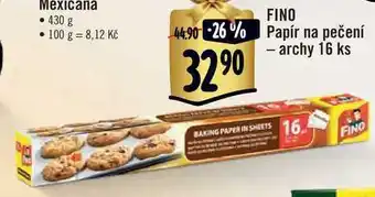 Albert Fino papír na pečení - archy 16 ks nabídka
