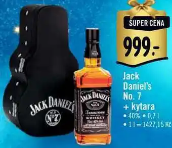 Jack daniel's no. 7 + kytara, 0,7 l