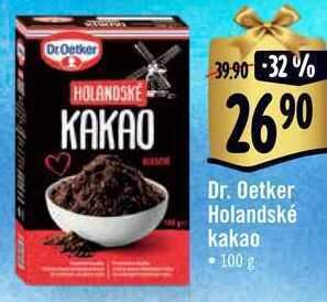 Albert Dr. oetker holandské kakao, 100 g nabídka