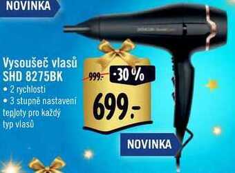 Vysoušeč vlasů shd 8275bk