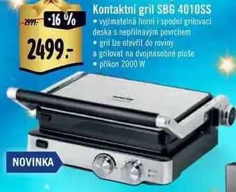 Kontaktní gril sbg 4010ss