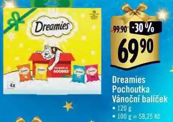 Albert Dreamies pochoutka vánoční balíček, 120 g nabídka