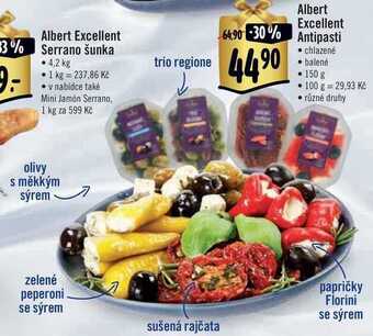 Albert Albert excellent antipasti, 150 g nabídka