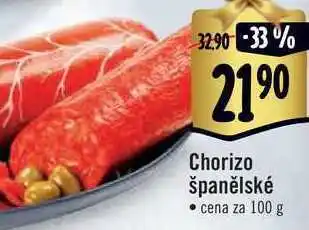 Albert Chorizo španělské, cena za 100 g nabídka