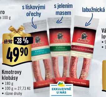 Albert Kmotrovy klobásy, 180 g nabídka