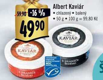 Albert Albert kaviár, 50 g nabídka