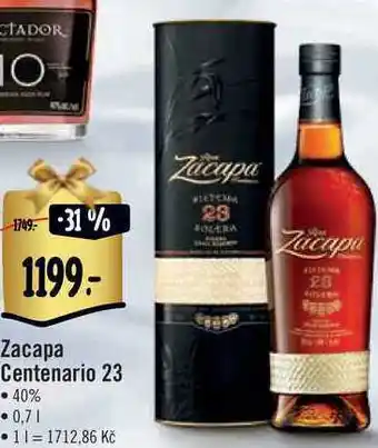 Albert Zacapa centenario 23, 0,7 l nabídka