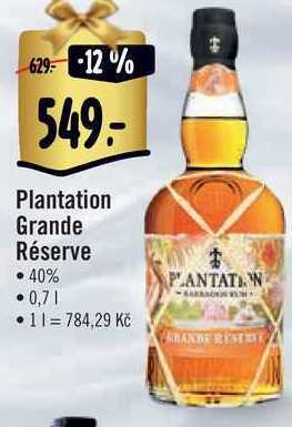 Albert Plantation grande réserve, 0,7 l nabídka