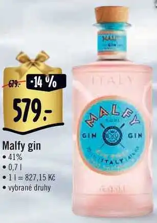 Albert Malfy gin, 0,7 l nabídka