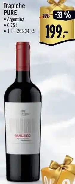Albert Trapiche pure, 0,75 l nabídka
