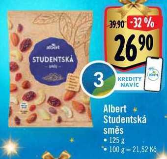 Albert Albert studentská směs, 125 g nabídka