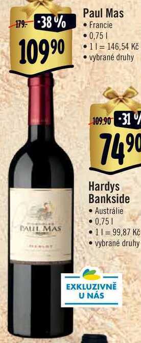 Albert Paul mas, 0,75 l nabídka