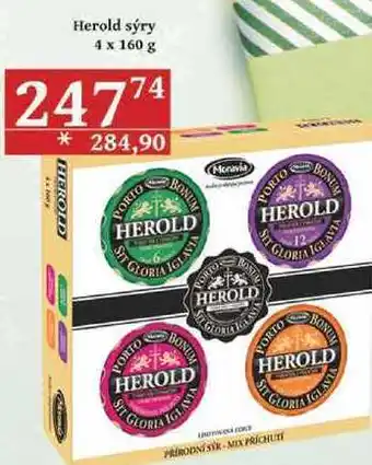 Herold sýry, 4 x 160 g